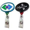 "Build Your Own" Oval Badge Reel (Label)